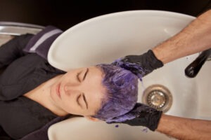 Purple toning shampoo